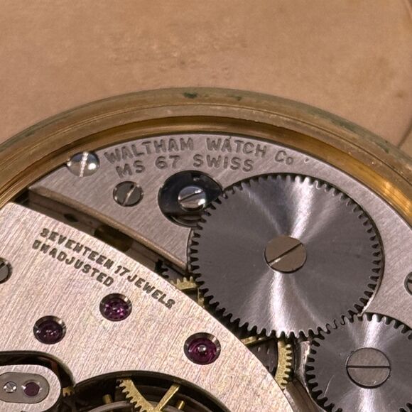 Waltham Railroad 17 Jewels Montgomery Dial 10k RGP Open Face Pocket Watch - Picture 5 of 6